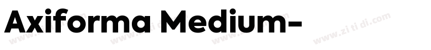Axiforma Medium字体转换